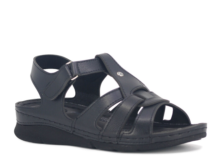 Enes Zenne 153 Bahar Sandalet Siyah - Enes