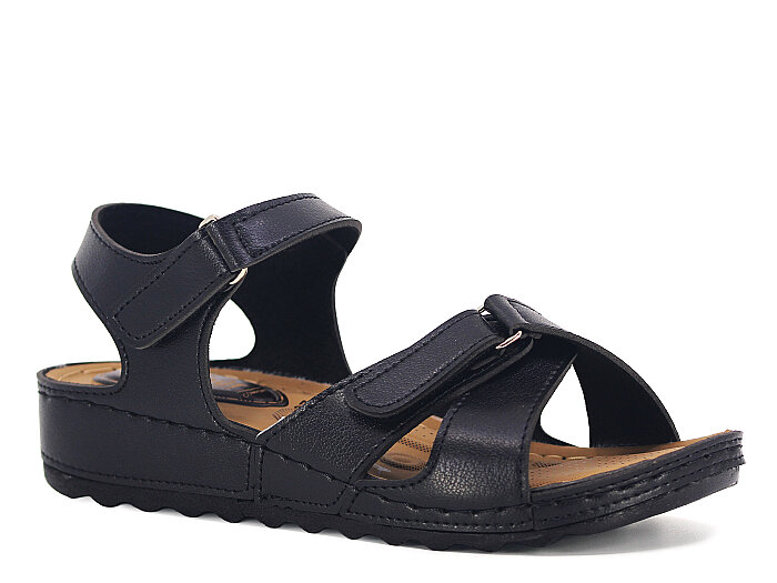 Enes Zenne 451 Monta Engin Sandalet Siyah - 1