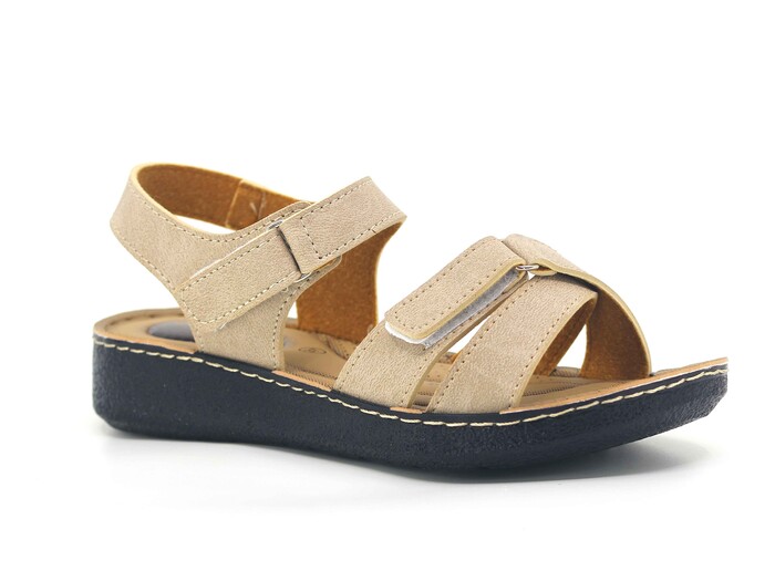 Enes Zenne 6401 Pamira Sandalet Bej - 1