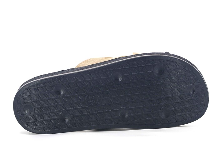 Enes Zenne 6602 Hande Çift Toka Poşetli Günlük Terlik Bej - 3