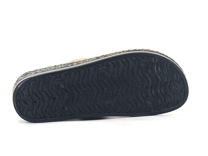 Enes Zenne 6803 Selin Geçmeli Pedli Kutulu Günlük Terlik Bej - 3