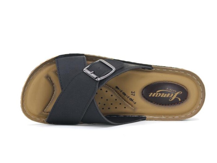 Enes Zenne 6901 Leman Pedli Kutulu Günlük Terlik Siyah - 2