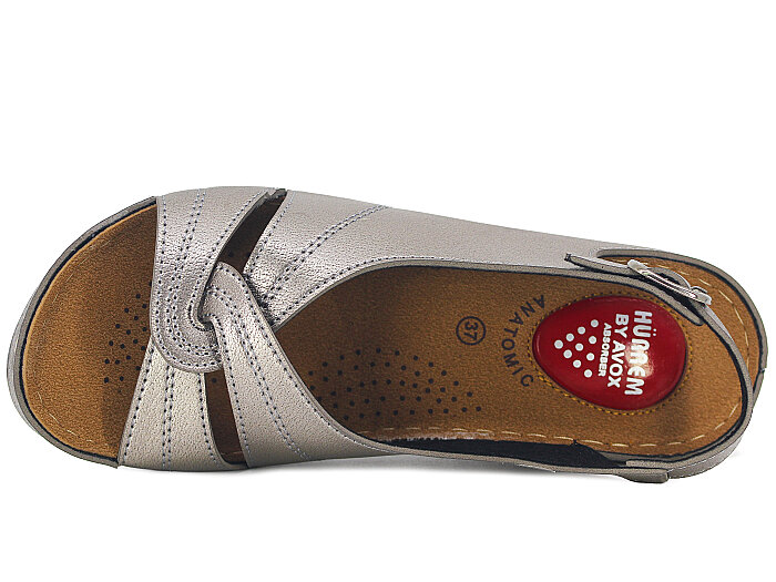 Enes Zenne 753 Jelli Sandalet Platin - Enes (1)