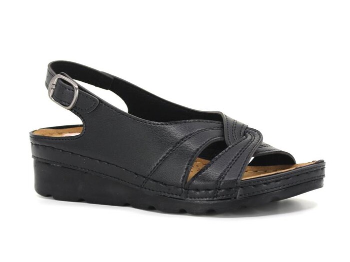 Enes Zenne 753 Jelli Sandalet Siyah - Enes