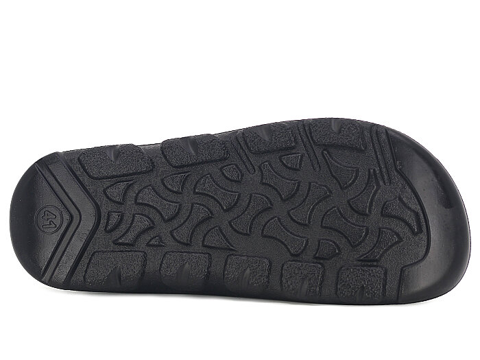 Enova Merdane M09-0203 Monta Çift Toka Kutulu Günlük Terlik Siyah - 3