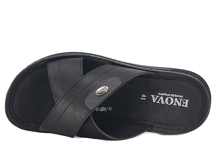 Enova Merdane M119-0103 Çapraz Günlük Terlik Siyah - Enova (1)