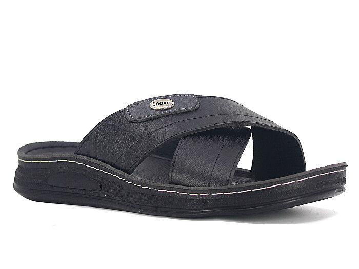 Enova Merdane M119-0103 Çapraz Günlük Terlik Siyah - Enova