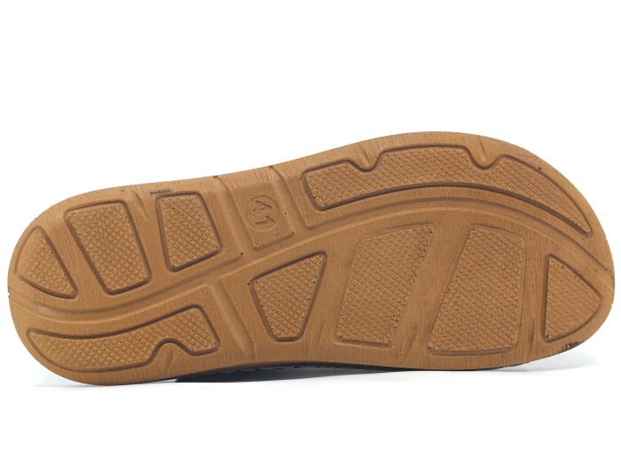 Enova Merdane M226-0106 Çapraz Cırtlı Monta Kutulu Günlük Terlik Kahve - 3