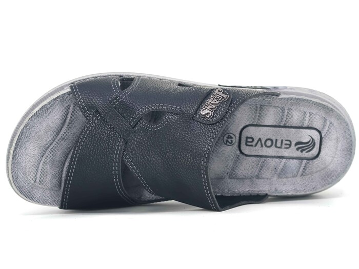 Enova Merdane M226-0121 Geçmeli Monta Günlük Terlik Siyah - Enova (1)