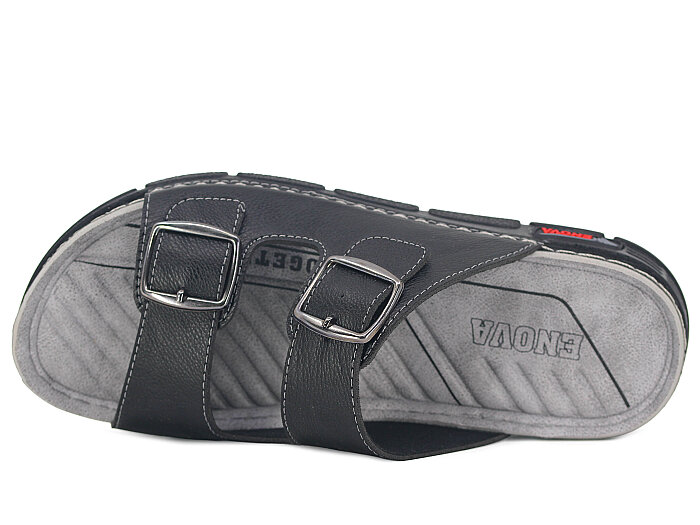 Enova Merdane M242-0119 Monta Kutulu Günlük Terlik Siyah - 2