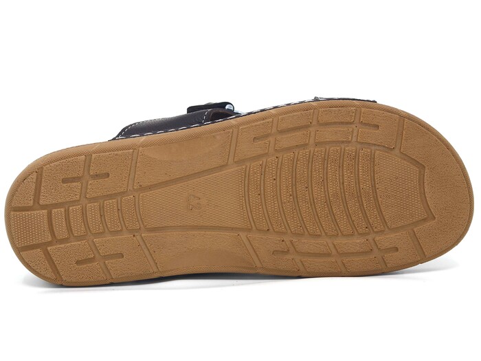 Enova Merdane M244-0105 Düz Çapraz Monta Günlük Terlik Kahve - 3