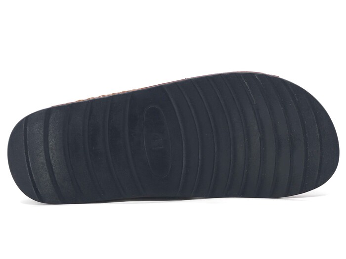 Enova Merdane M246-0101 Çapraz Monta Kutulu Günlük Terlik Taba - 3