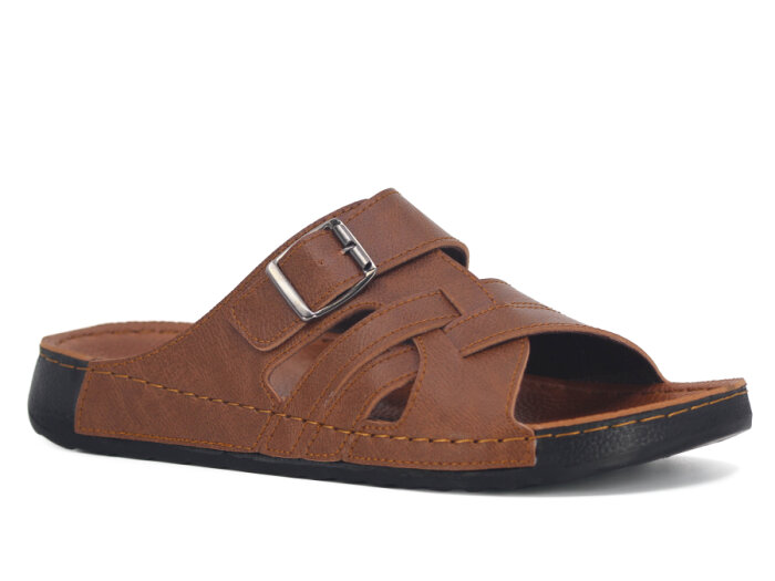 Enova Merdane M246-0117 Monta Kutulu Günlük Terlik Taba - 1