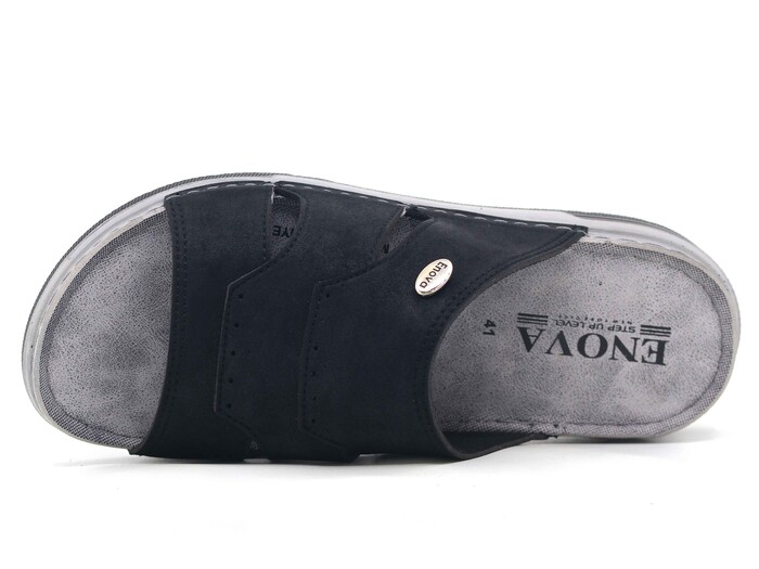 Enova Merdane M253-0102 Monta Kutulu Günlük Terlik Siyah - 2