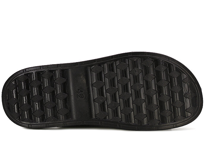 Enova Merdane M253-0202(42-44) Monta Kutulu Günlük Terlik Siyah - 3