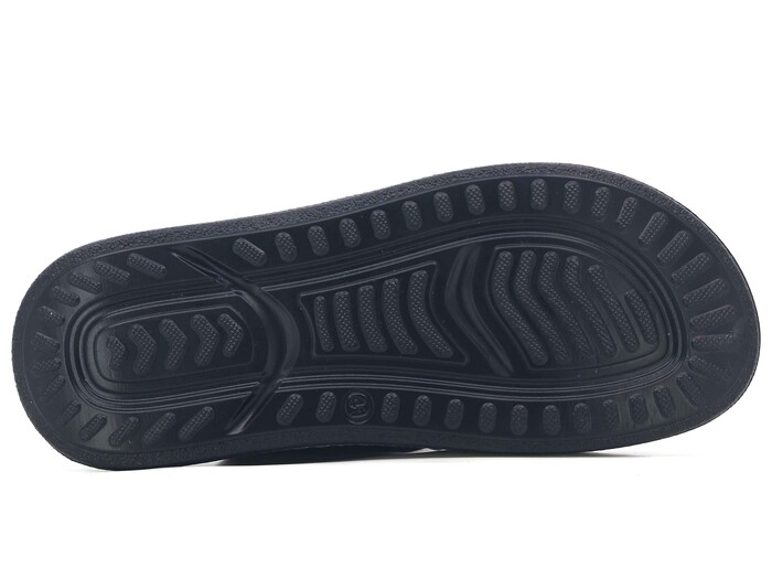 Enova Merdane M254-0103 Geçmeli Monta Kutulu Günlük Terlik Siyah - 3