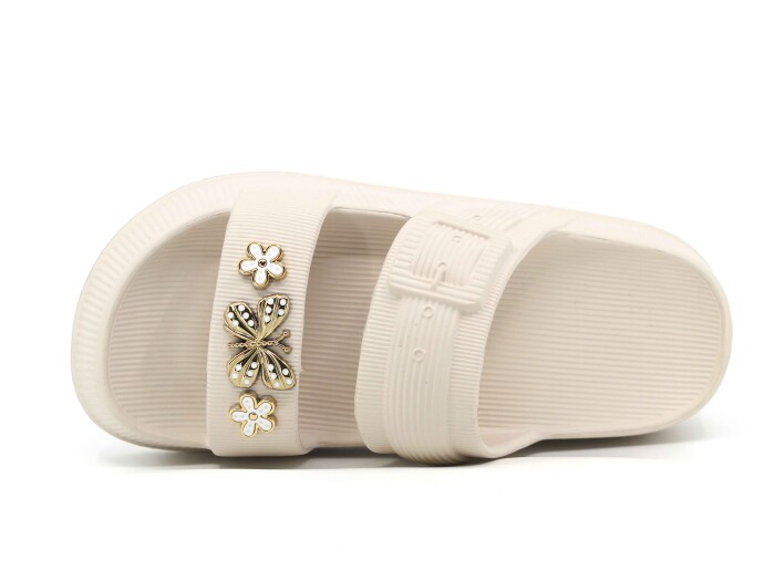 Enova Zenne EZ-204 Taşlı Lux Eva Terlik Bej - Enova (1)