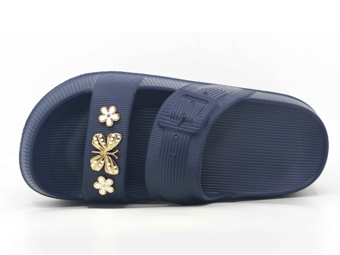 Enova Zenne EZ-204 Taşlı Lux Eva Terlik Lacivert - Enova (1)