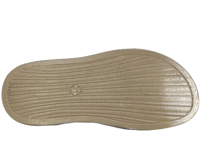 Enova Zenne Z06-0120 Çarpraz Çift Bant Günlük Terlik Altın - 3