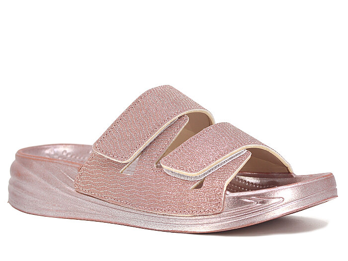 Enova Zenne Z06-0120 Çarpraz Çift Bant Günlük Terlik Pembe - Enova