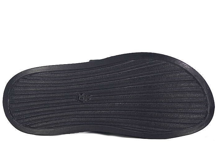 Enova Zenne Z06-0120 Çarpraz Çift Bant Günlük Terlik Siyah - 3