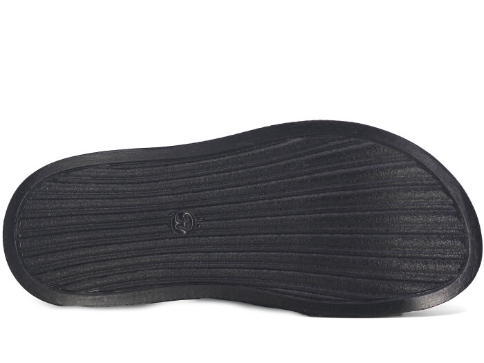 Enova Zenne Z06-0125 Üç Toka Simli Günlük Terlik Siyah - 3