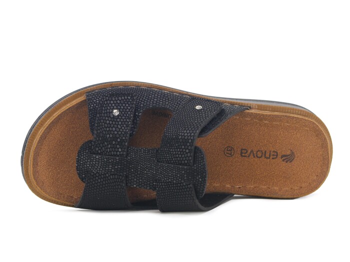 Enova Zenne Z163-0103 Kutulu Günlük Terlik Siyah - 2
