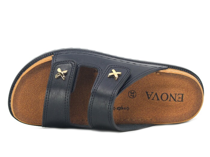 Enova Zenne Z166-0116 Kutulu Günlük Terlik Siyah - Enova (1)