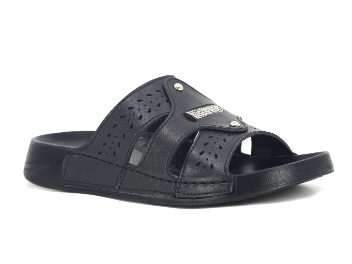 Enova Zenne Z167-0107 Kutulu Günlük Terlik Siyah - Enova