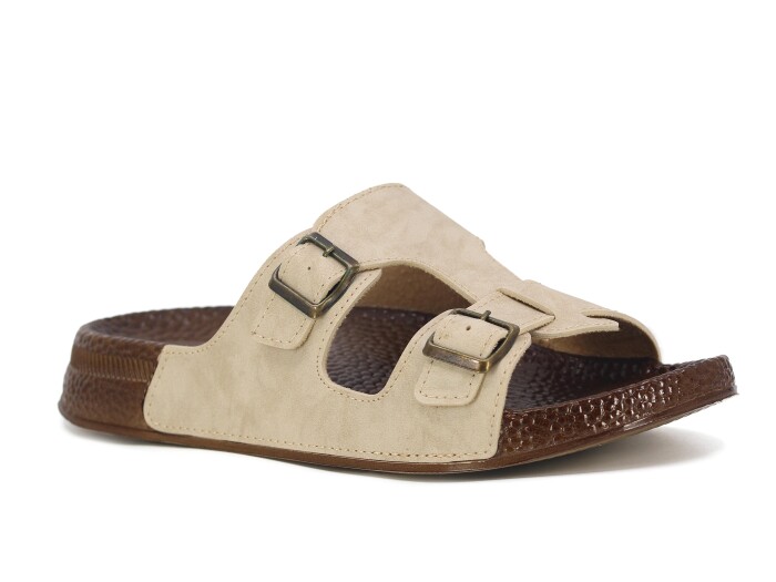 Enova Zenne Z169-0106 Kutulu Günlük Terlik Krem - Enova