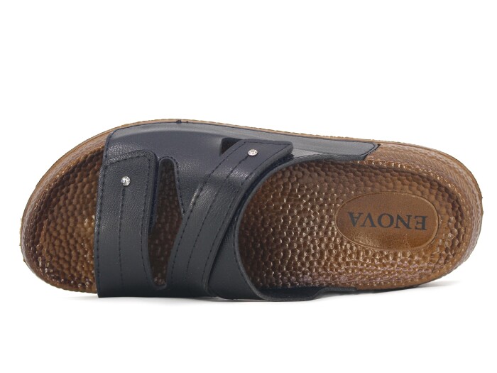 Enova Zenne Z169-0108 Kutulu Günlük Terlik Siyah - Enova (1)