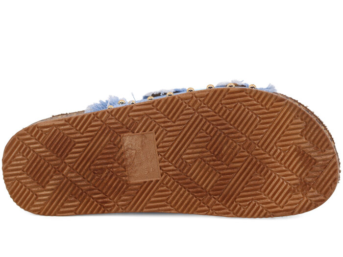 Enova Zenne Z183-0115 Çift Toka Taşlı Günlük Terlik Kot - 3