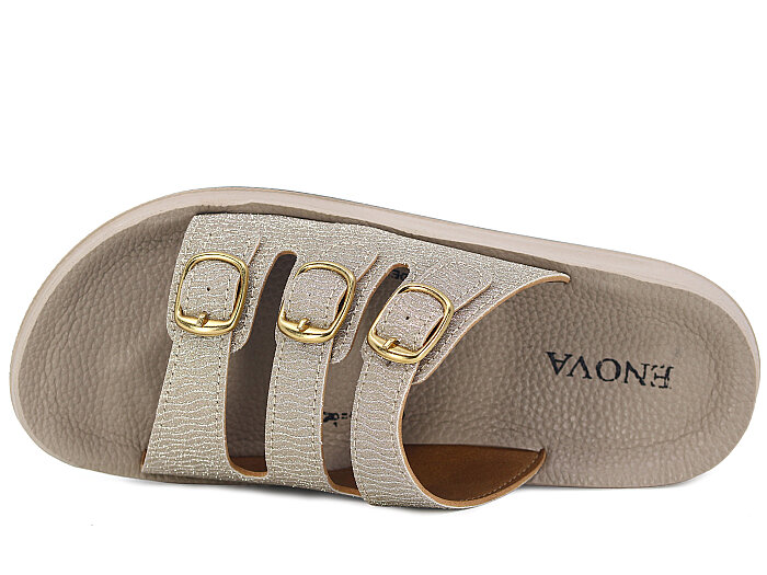 Enova Zenne Z231-0203/1 Günlük Terlik Altın - Enova (1)