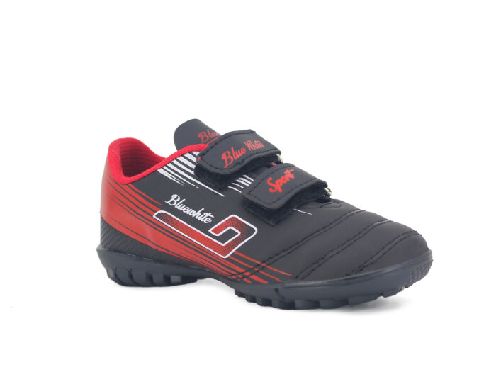 ER KA Patik 118 Halı Saha Ayakkabısı Siyah - Kırmızı - 1