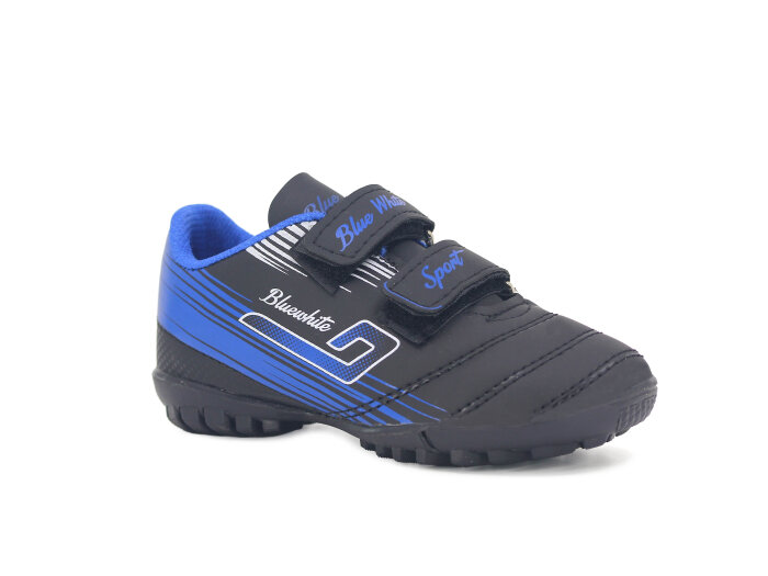 ER KA Patik 118 Halı Saha Ayakkabısı Siyah - Mavi - ER KA