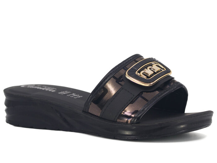 Espadin Zenne Z-1903 Tokalı Günlük Terlik Siyah - 1