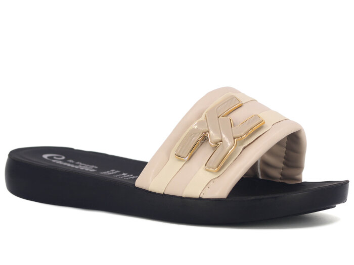 Espadin Zenne Z-2021 Tokalı Günlük Terlik Bej - 1