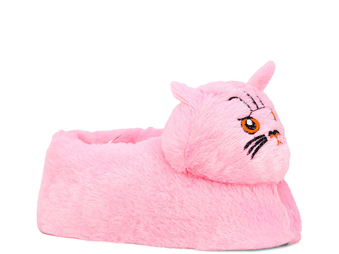 Esra Filet Hayvanlı Ev Ayakkabısı Kedili Pembe - Esra