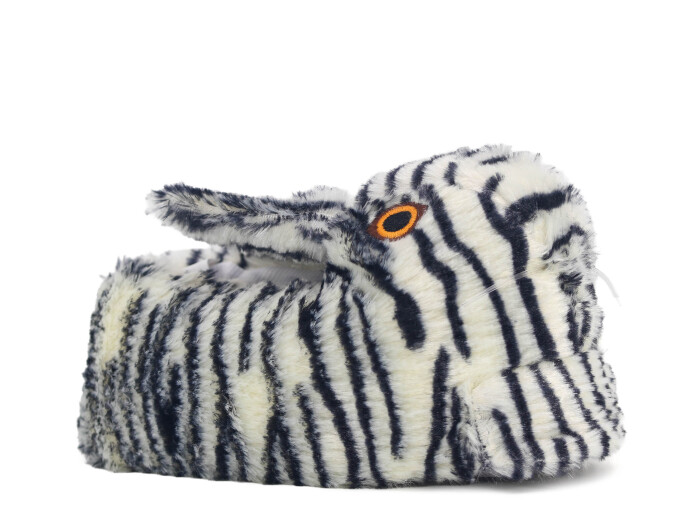 Esra Filet Hayvanlı Ev Ayakkabısı Tavşanlı Siyah Beyaz - Esra