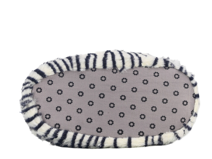 Esra Filet Hayvanlı Ev Ayakkabısı Tavşanlı Siyah Beyaz - 3