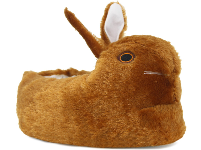 Esra Filet Hayvanlı Ev Ayakkabısı Tavşanlı Taba - 1