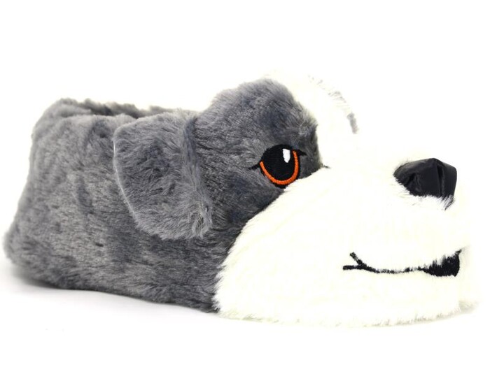 Esra Merdane Hayvanlı Ev Ayakkabısı Köpekli Füme - 1