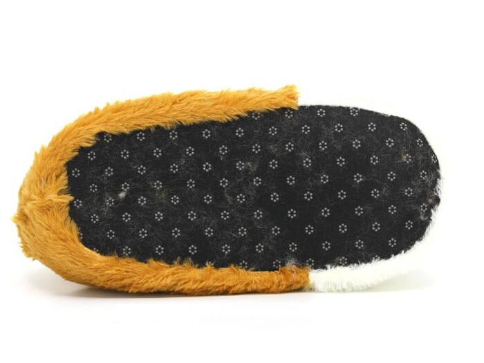 Esra Merdane Hayvanlı Ev Ayakkabısı Köpekli Taba - 3