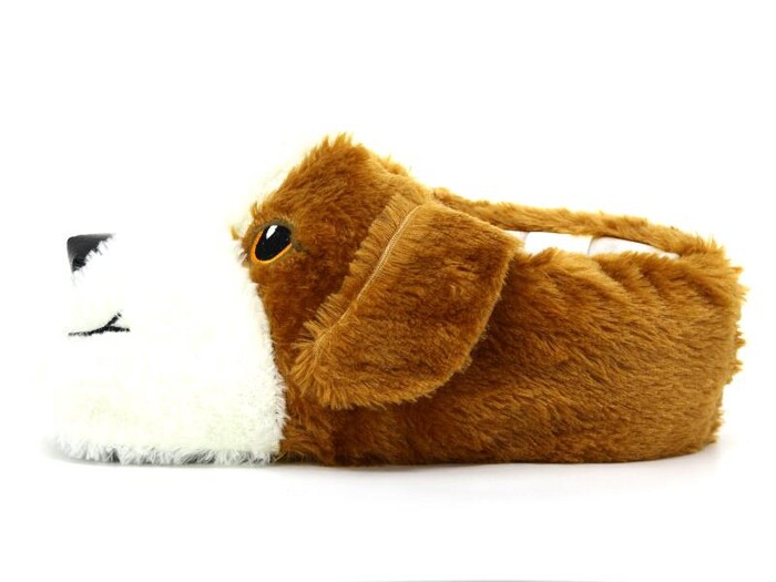 Esra Merdane Hayvanlı Ev Ayakkabısı Köpekli Taba - 2