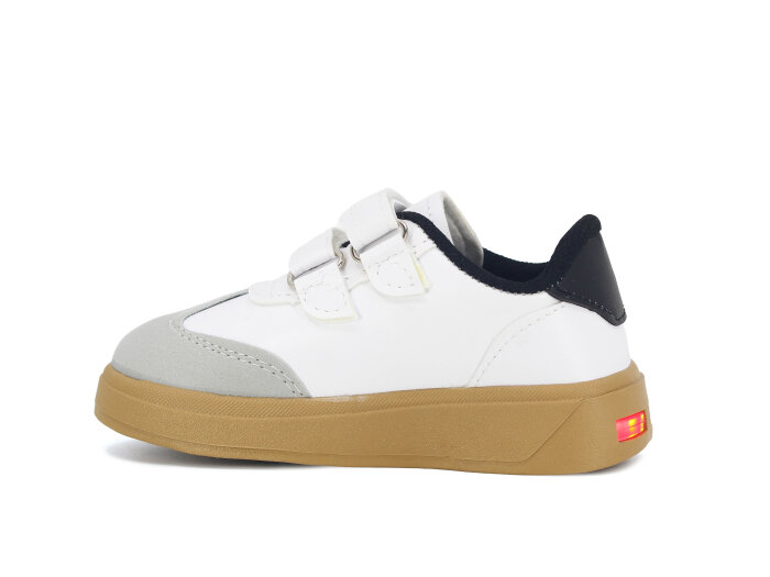 Esra Patik Işıklı Samba Spor Ayakkabı Beyaz - Siyah - 2