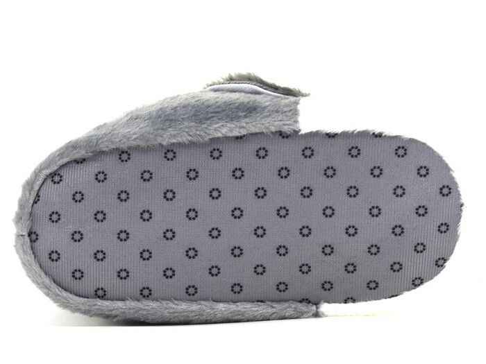 Esra Zenne Hayvanlı Tavşan Köpek Ev Ayakkabısı Köpekli Füme - 4