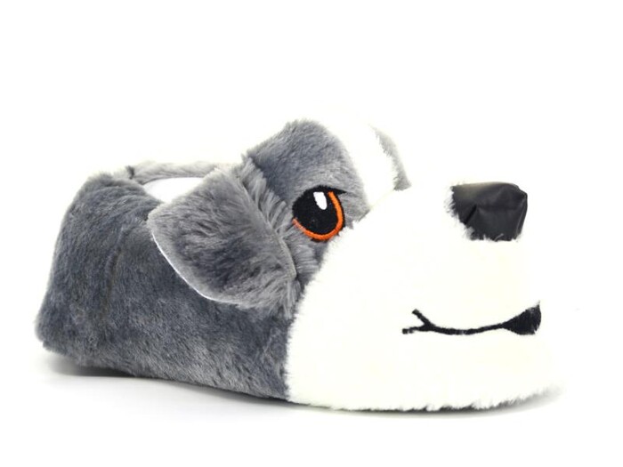 Esra Zenne Hayvanlı Tavşan Köpek Ev Ayakkabısı Köpekli Füme - Esra