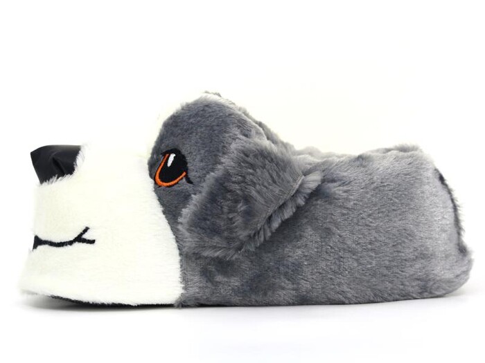 Esra Zenne Hayvanlı Tavşan Köpek Ev Ayakkabısı Köpekli Füme - 3