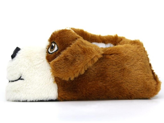 Esra Zenne Hayvanlı Tavşan Köpek Ev Ayakkabısı Köpekli Taba - Esra (1)