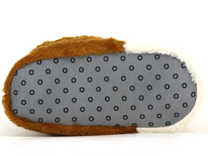 Esra Zenne Hayvanlı Tavşan Köpek Ev Ayakkabısı Köpekli Taba - 6